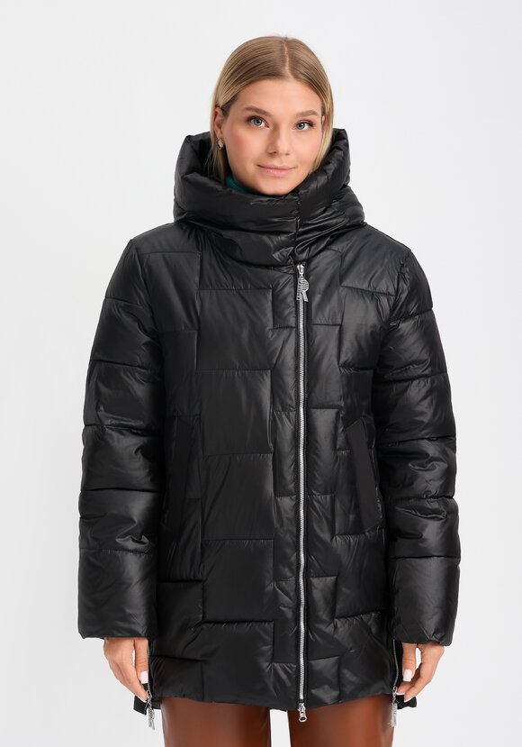 Куртка из мерцающей ткани с капюшоном шир.  580, рис. 4