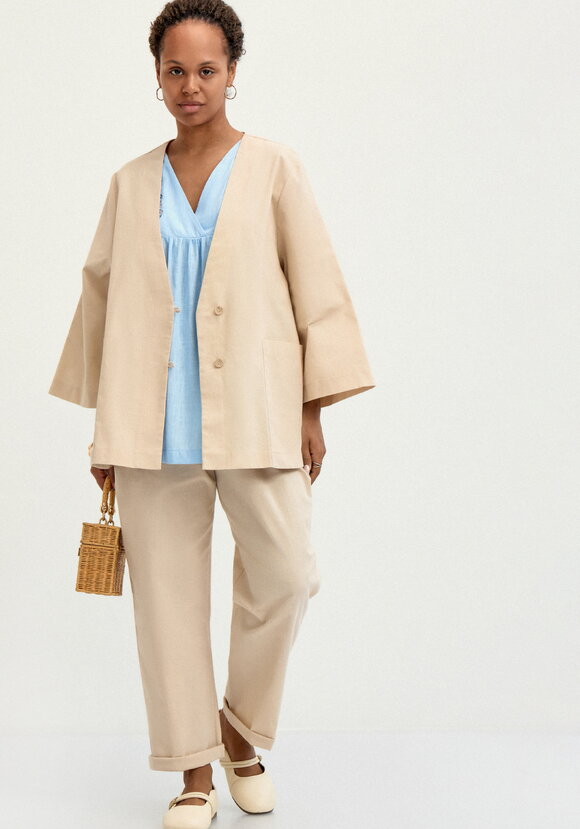 Кардиган изо льна с карманами шир.  580, рис. 2