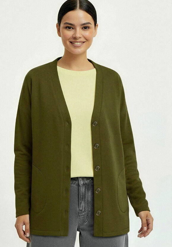 Кардиган на пуговицах утепленный шир.  580, рис. 42