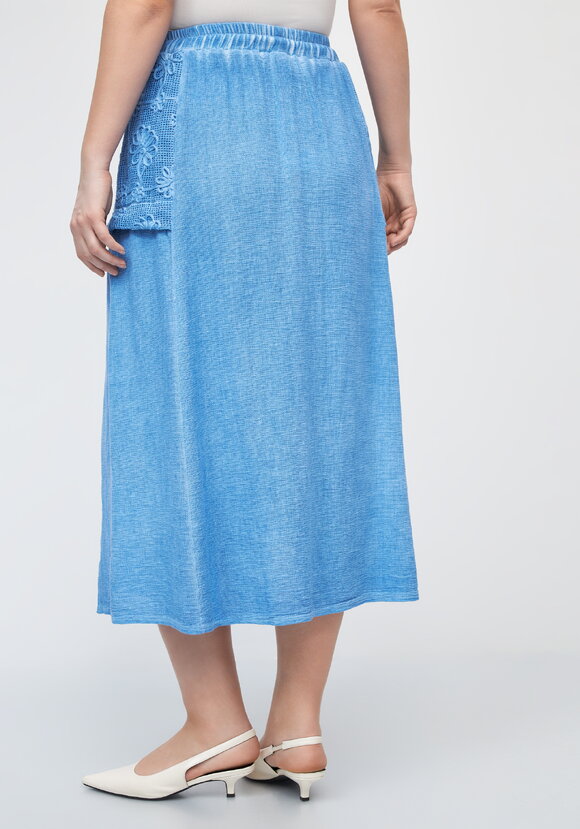 Юбка с фактурными карманами шир.  580, рис. 3