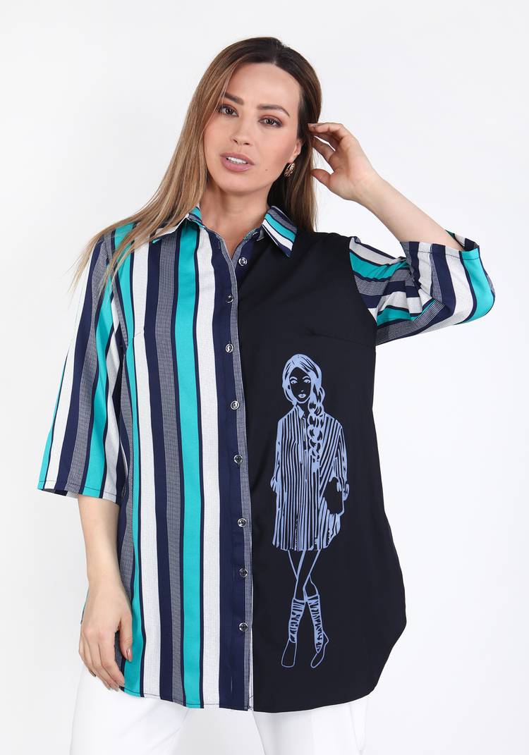 Блуза Современная мода шир.  750, рис. 2