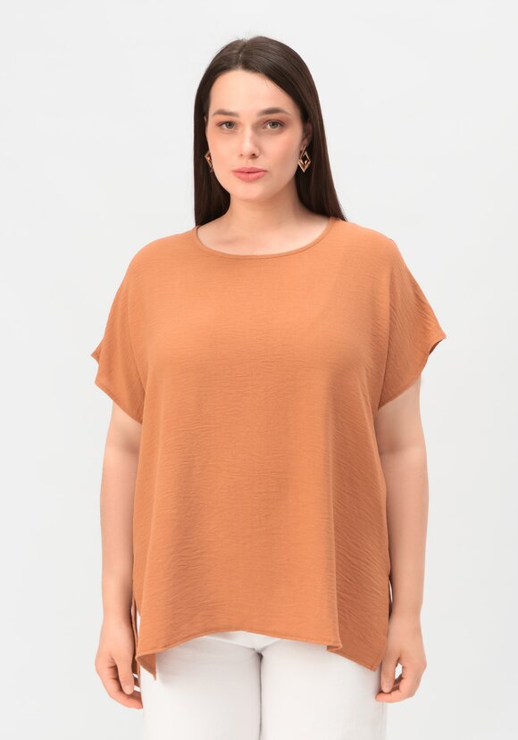 Блуза базовая со спущенной линией плеча шир.  580, рис. 50