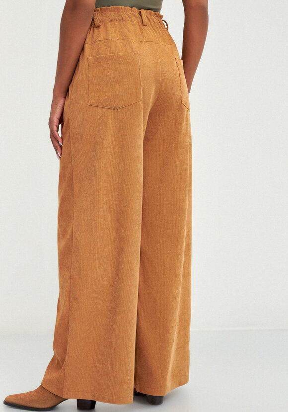 Брюки вельветовые широкие на резинке шир.  580, рис. 19