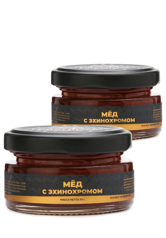 Мёд с эхинохромом для сердца и сосудов 2шт шир.  580, рис. 1