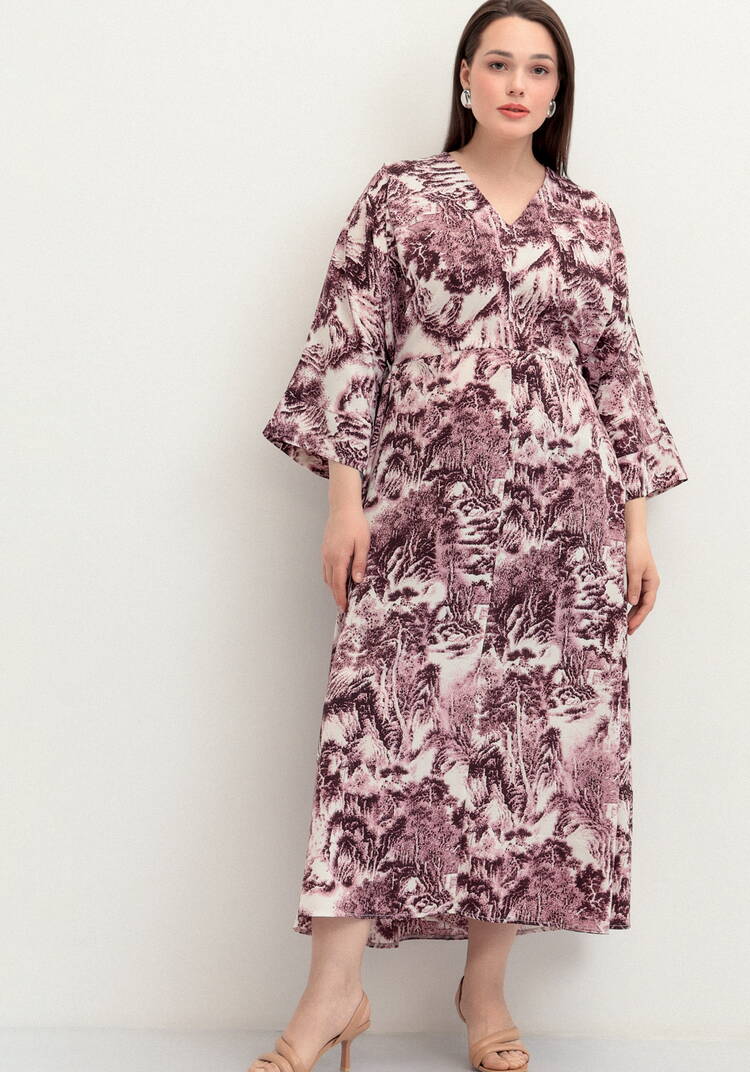 Платье на запах шир.  750, рис. 12