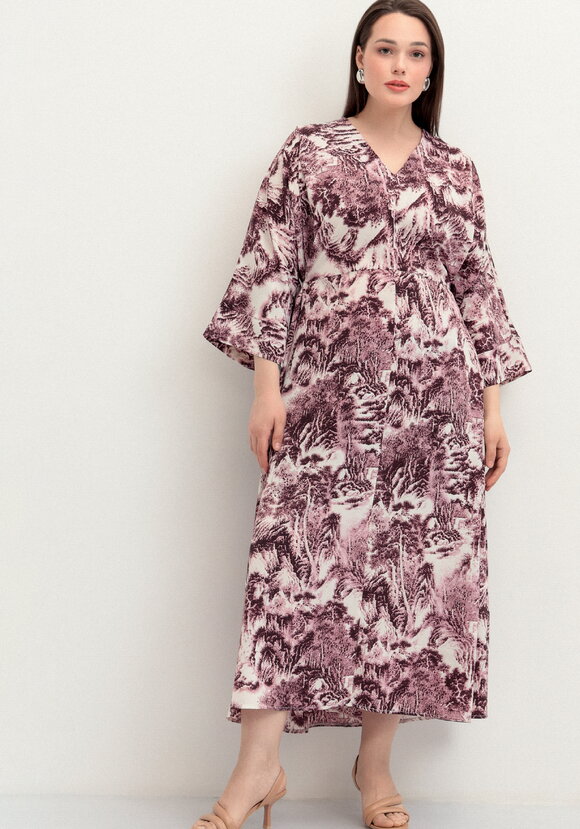 Платье на запах шир.  580, рис. 12