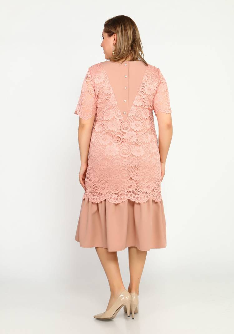 Платье гипюровое с эффектом двойки шир.  750, рис. 8