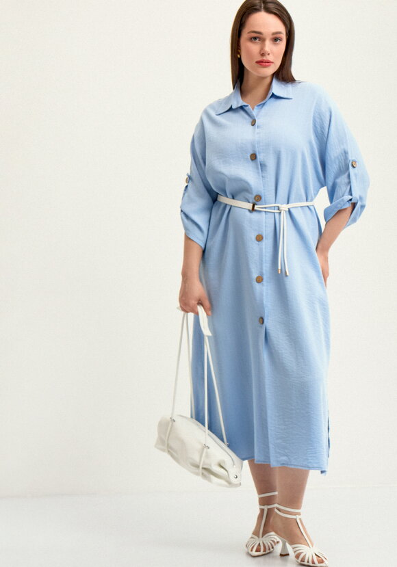 Платье-рубашка Виктория шир.  580, рис. 9