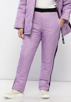 Брюки утепленные с лампасами