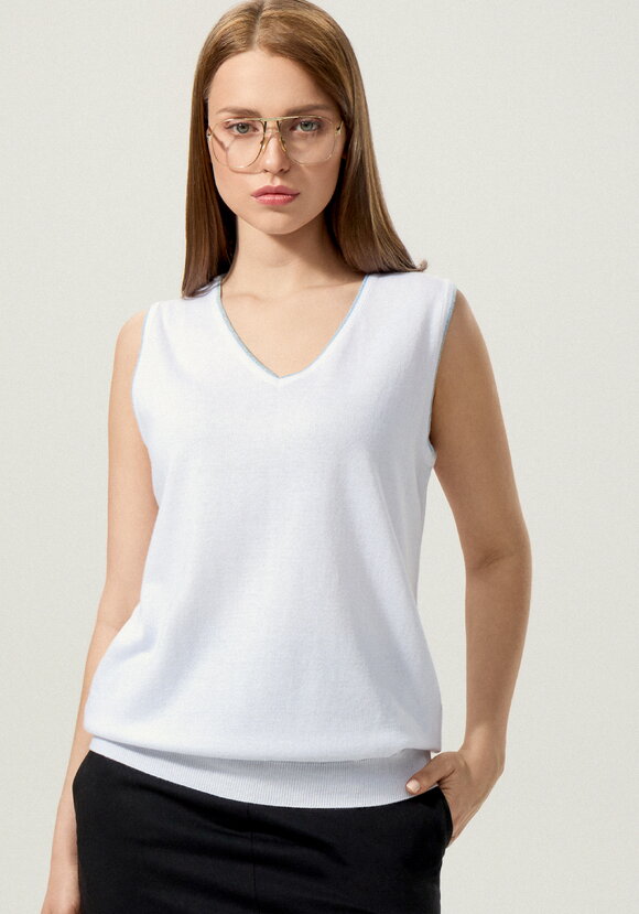 Топ с декором из метанити шир.  580, рис. 1