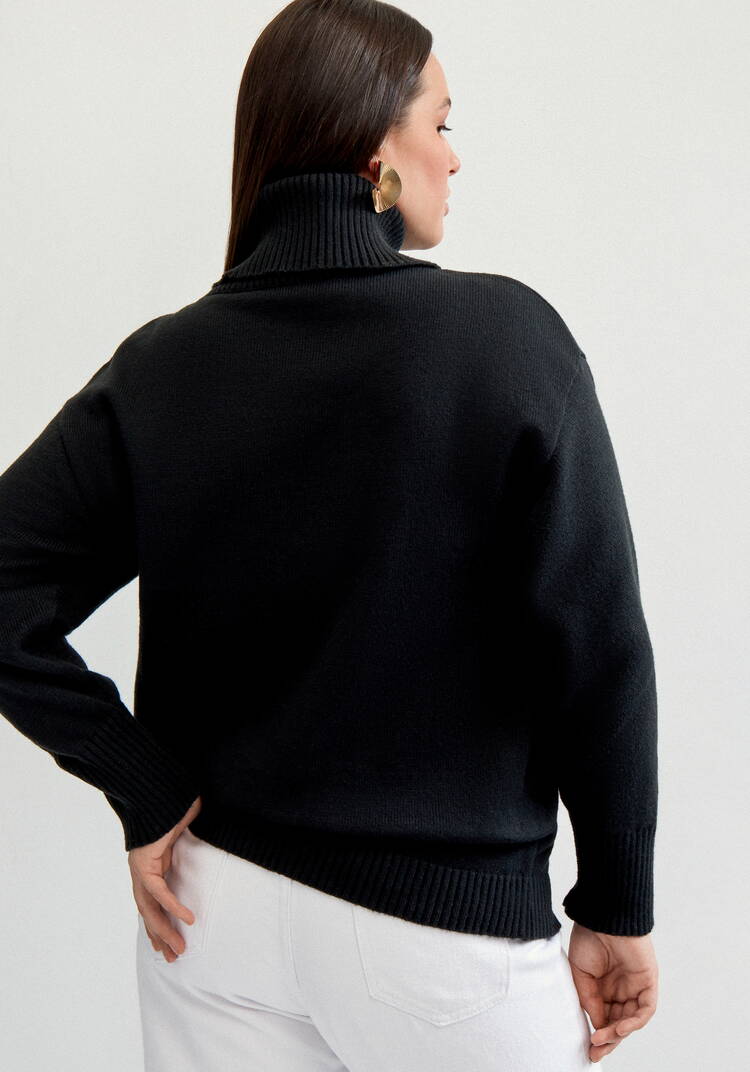 Свитер с объемным воротом шир.  750, рис. 17