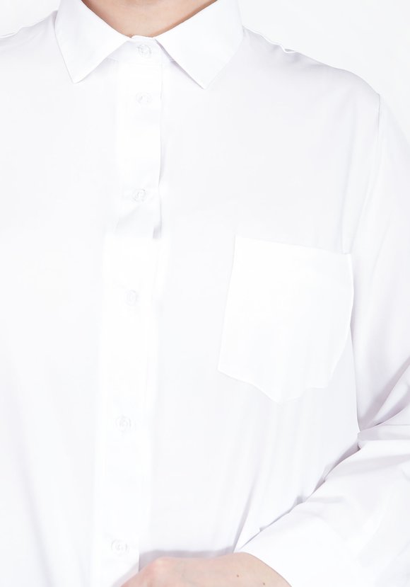 Рубашка женская классическая прямого кроя шир.  580, рис. 3