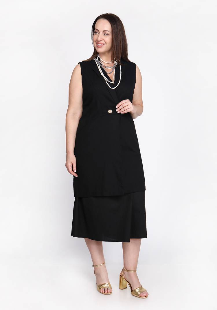 Шорты-бермуды на резинке однотонные шир.  750, рис. 18