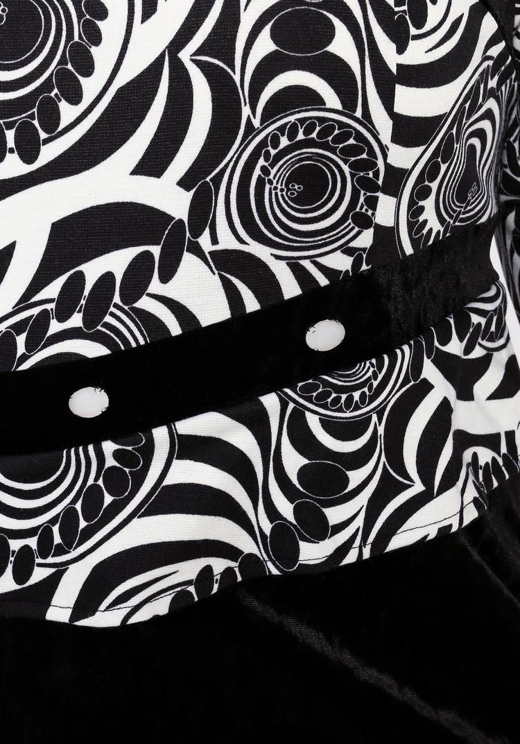 Платье комбинированное с декором из камней шир.  750, рис. 4