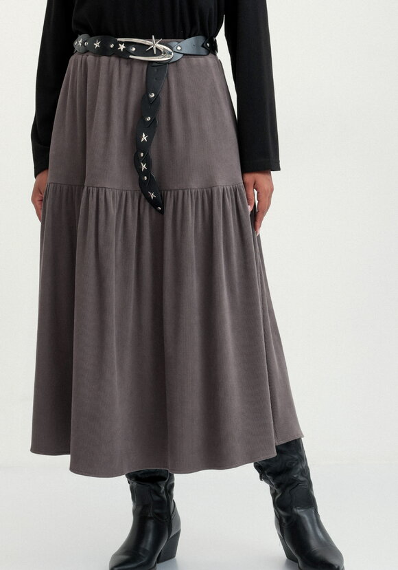 Юбка трикотажная свободного кроя на резинке шир.  580, рис. 10