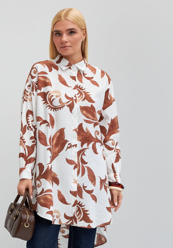 Туника с принтом на пуговицах Джейн шир.  580, рис. 8