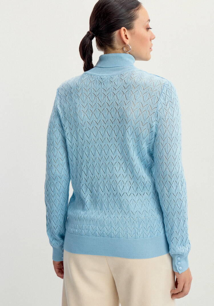 Свитер ажурный шир.  750, рис. 25