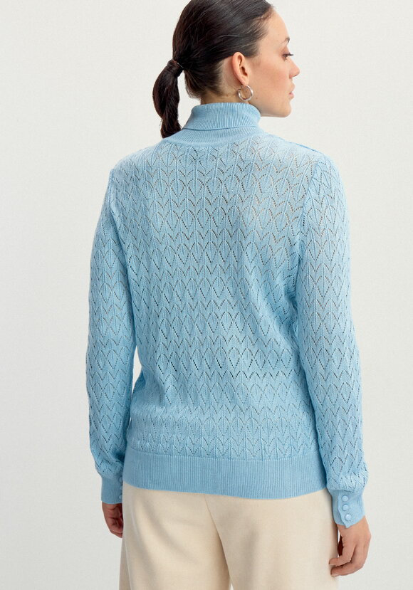 Свитер ажурный шир.  580, рис. 25