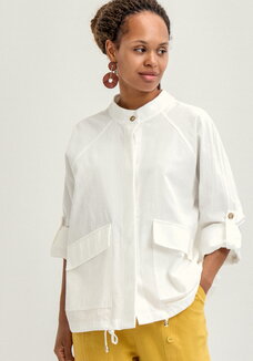 Пыльник с рукавами реглан на кулиске по низу