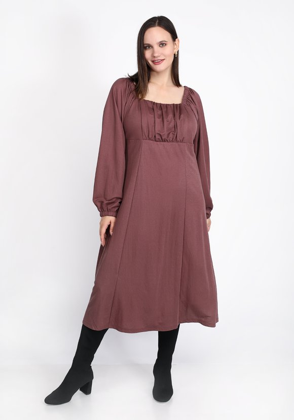 Платье с кокеткой под грудь шир.  580, рис. 9