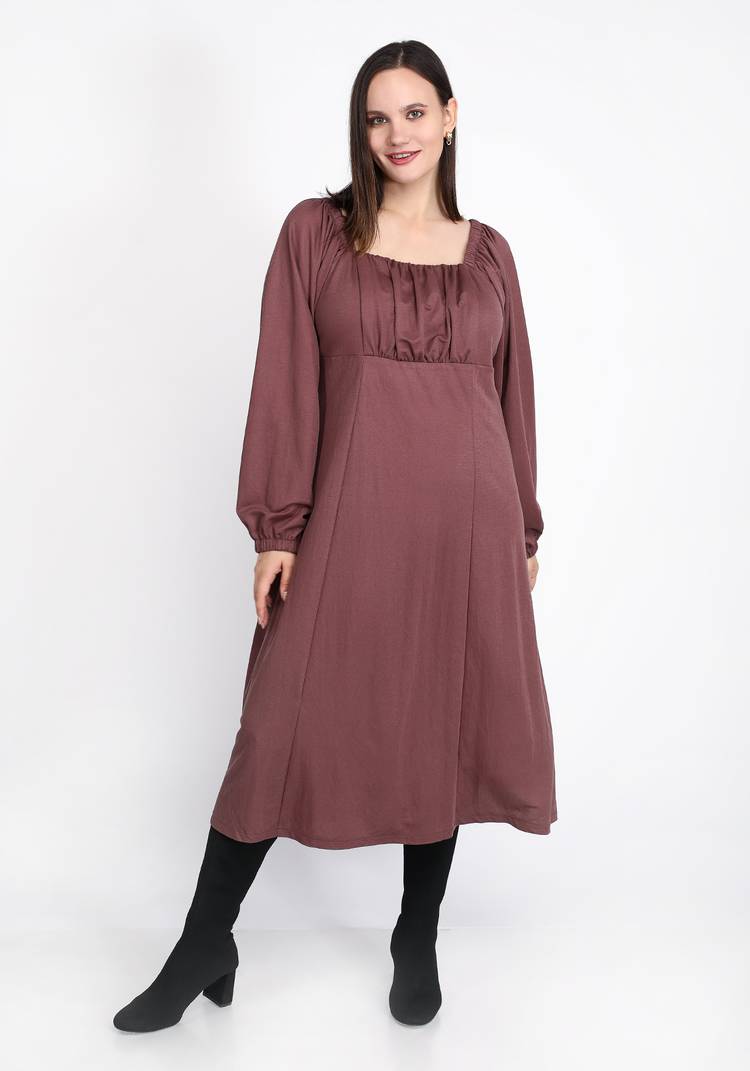 Платье с кокеткой под грудь шир.  750, рис. 9