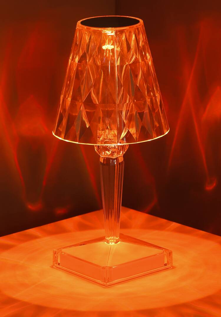 Светильник настольный светодиодный с абажуром шир.  750, рис. 7