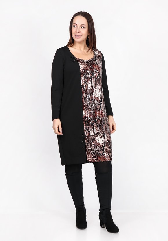 Платье с принтом Змея шир.  580, рис. 1