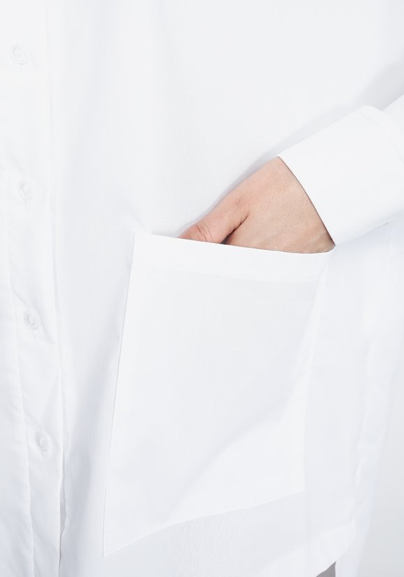 Блуза с карманами и асимметричным низом шир.  580, рис. 4