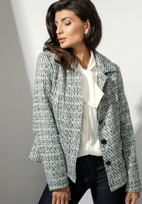 Пиджак с отложным воротником на подкладке