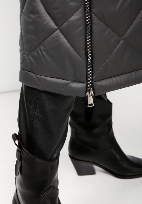 Пальто стеганое с боковыми разрезами шир.  580, рис. 19