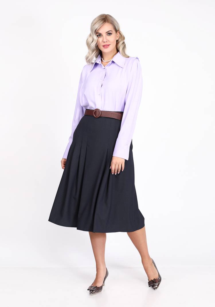 Блуза на пуговицах с высокими манжетами шир.  750, рис. 14