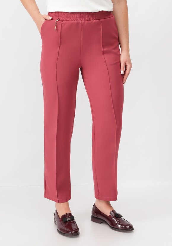 Брюки прямые с отсрочкой-стрелка шир.  580, рис. 19