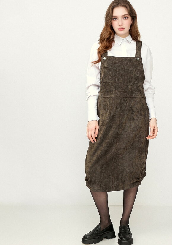 Сарафан из микровельвета на бретелях шир.  580, рис. 14