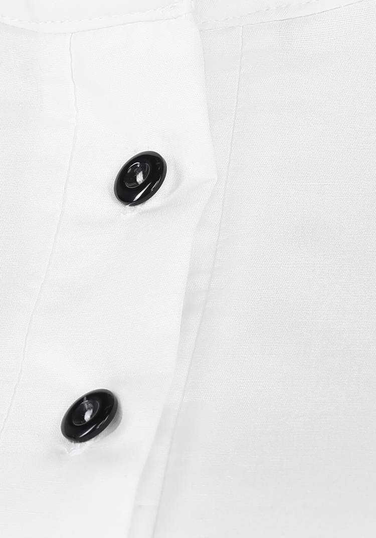 Блуза на пуговицах с воротником-стойкой шир.  750, рис. 3