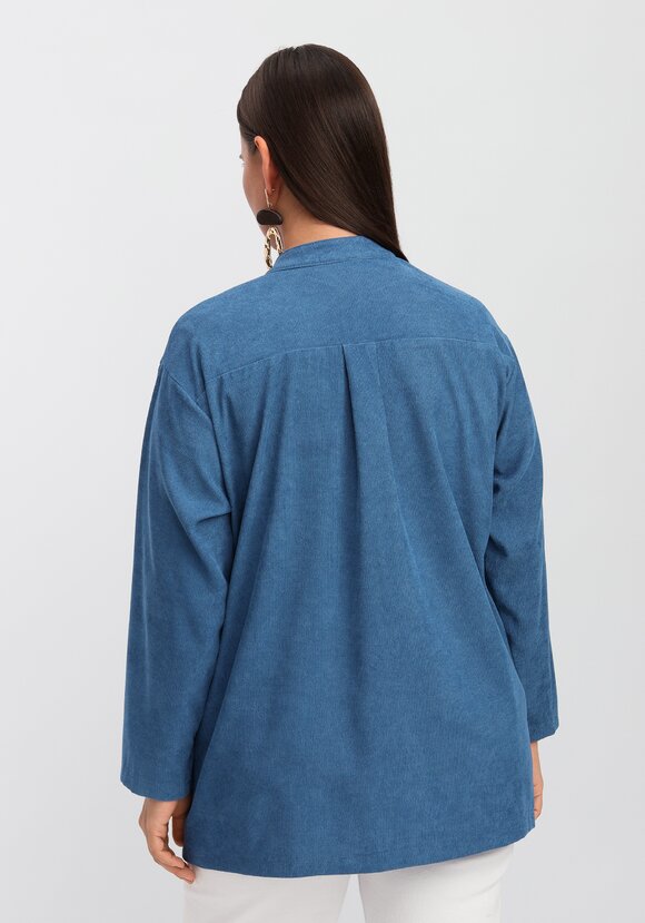 Рубашка оверсайз с воротником-стойкой шир.  580, рис. 35