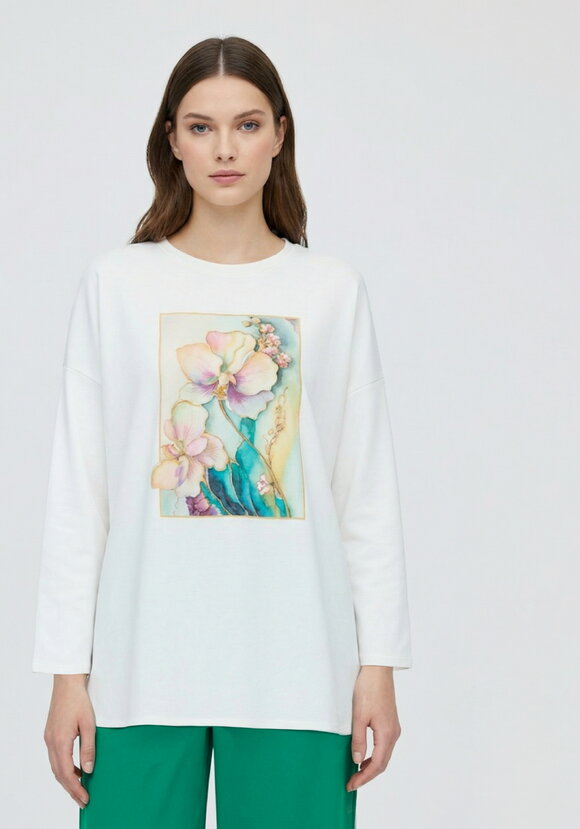 Лонгслив с принтом Флоренция шир.  580, рис. 2