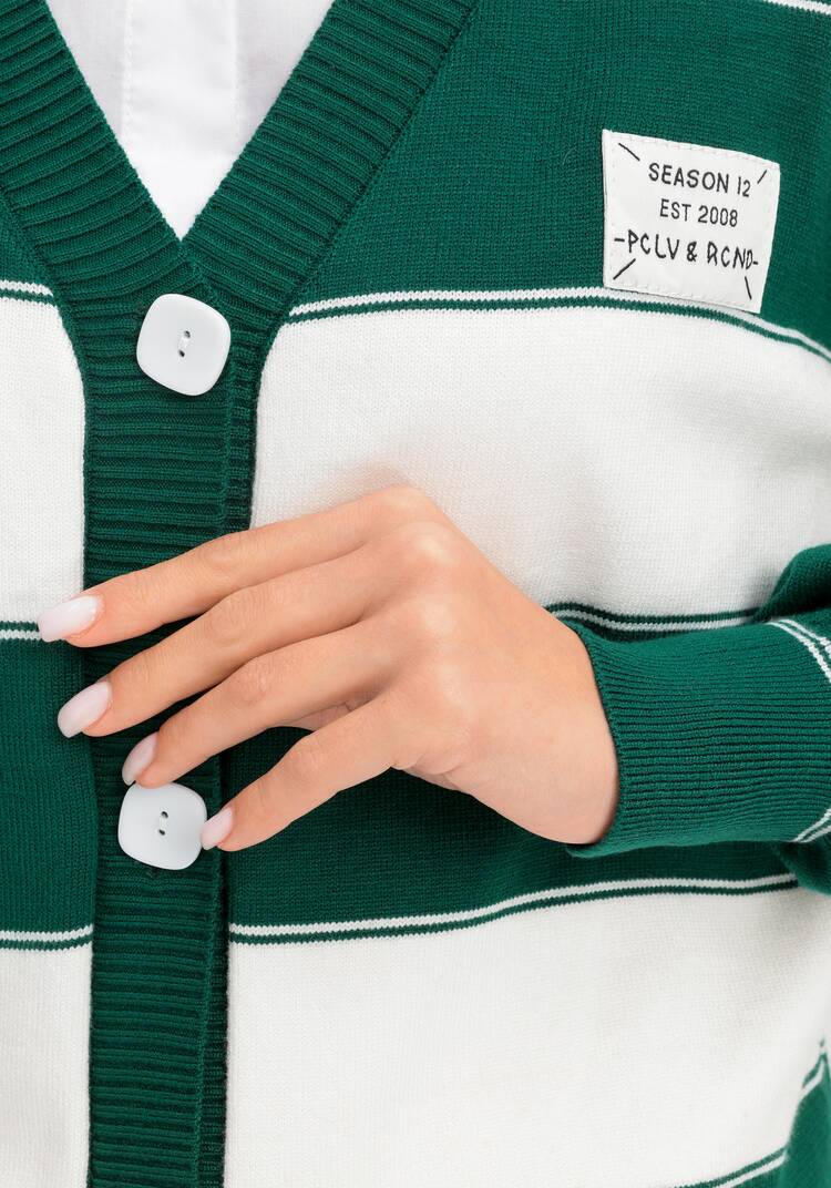 Кардиган в полоску Татьяна шир.  750, рис. 17