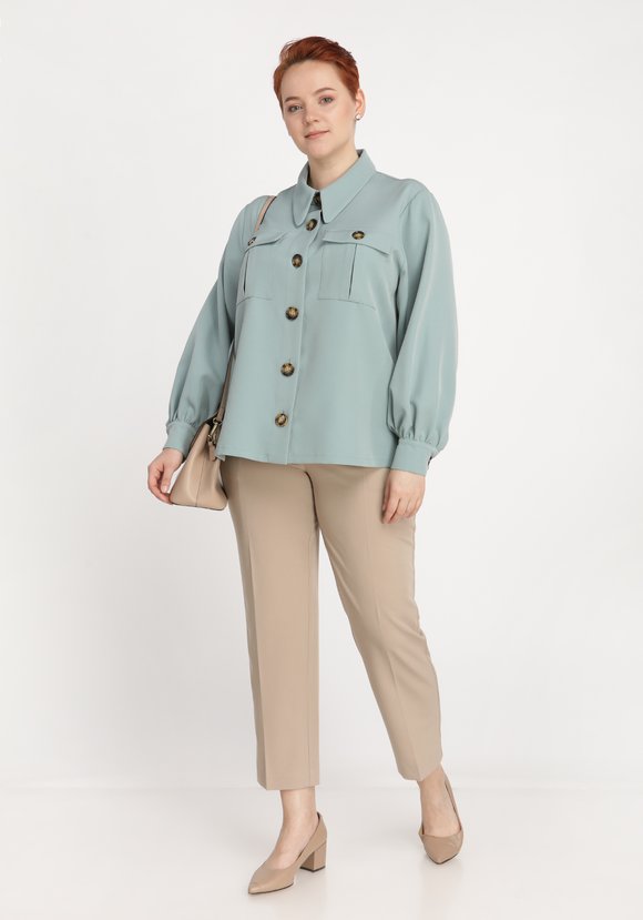 Классические брюки зауженные к низу шир.  580, рис. 5