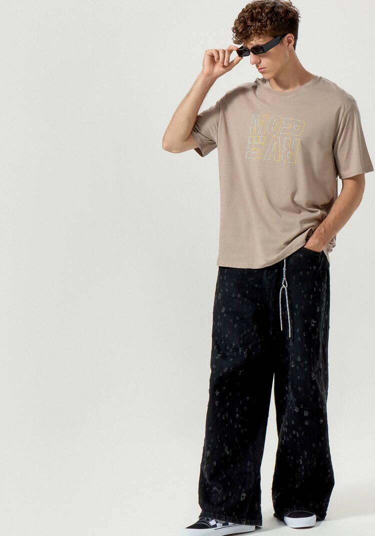 Комплект футболок с лаконичным принтом, 2 шт. шир.  750, рис. 42