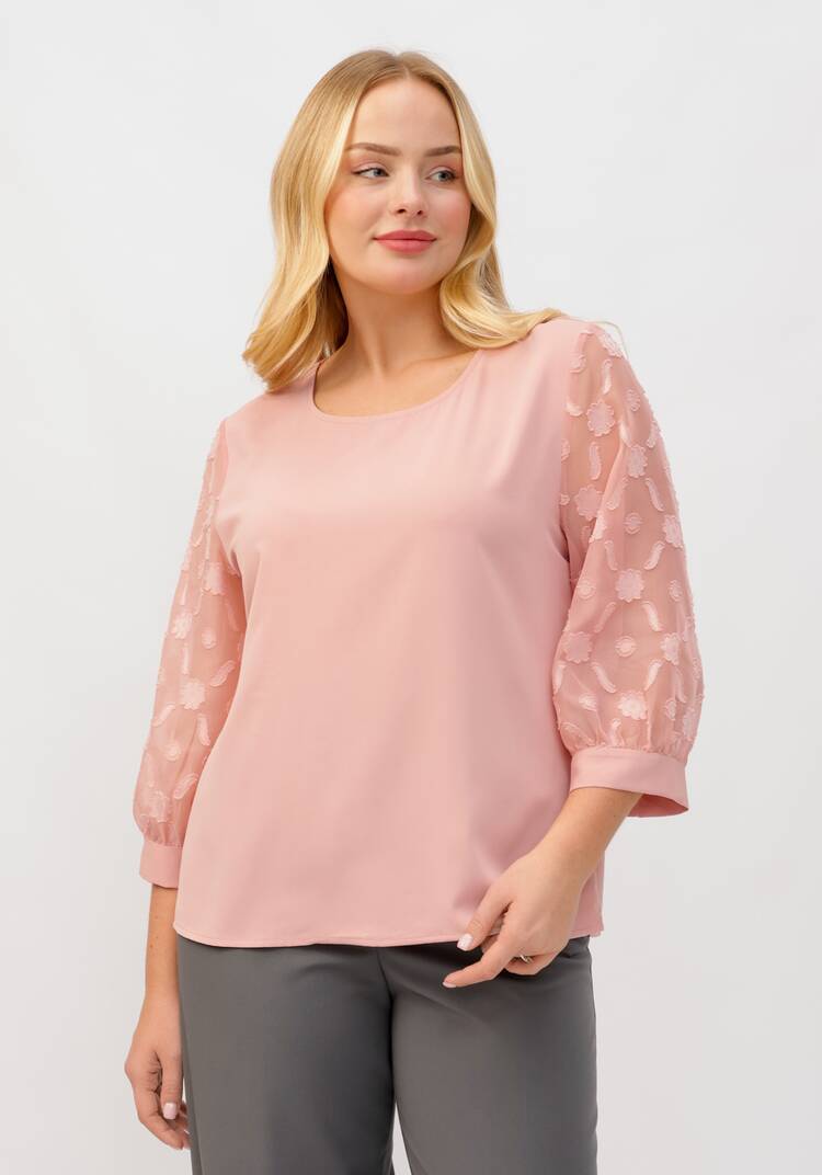 Блуза с шифоновыми рукавами 3 / 4 шир.  750, рис. 13