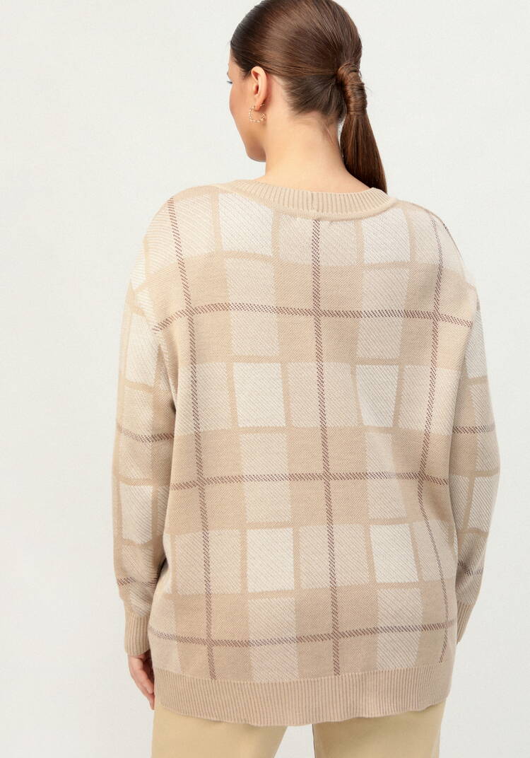 Кардиган с рисунком шахматная клетка шир.  750, рис. 11