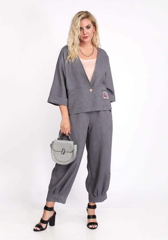 Брюки с защипами по низу шир.  580, рис. 3