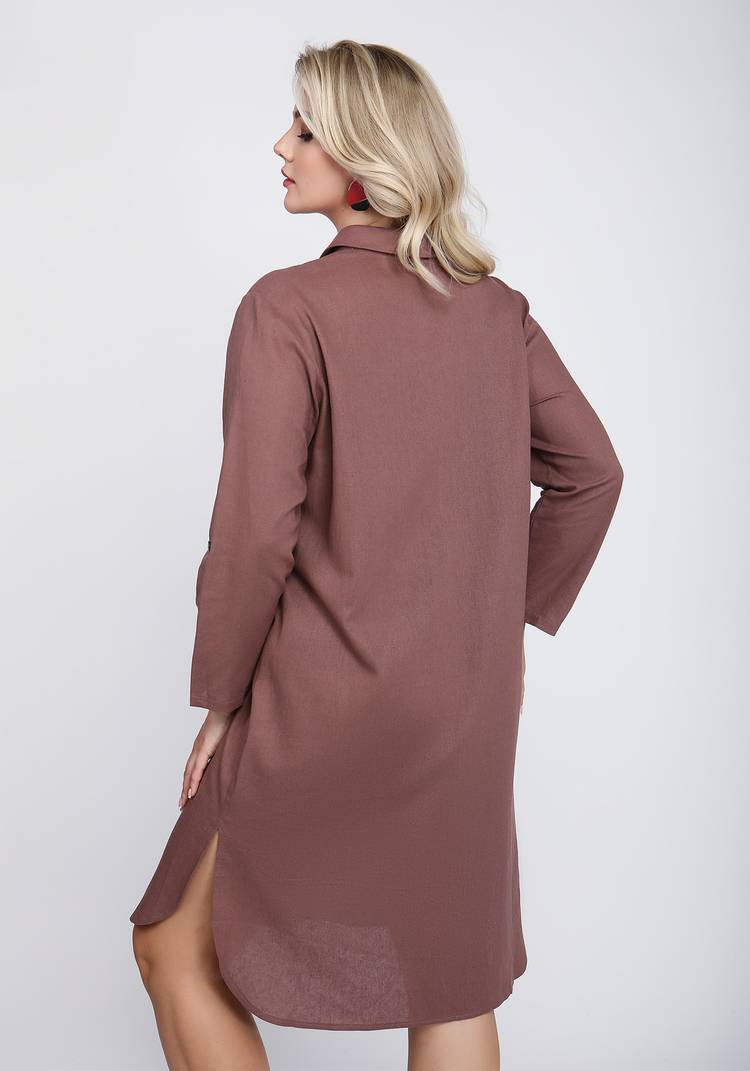 Рубашка удлиненная на пуговицах шир.  750, рис. 7