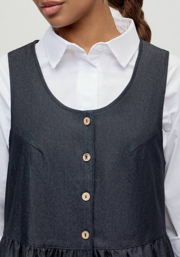 Сарафан оверсайз с отрезной линией талии шир.  750, рис. 5