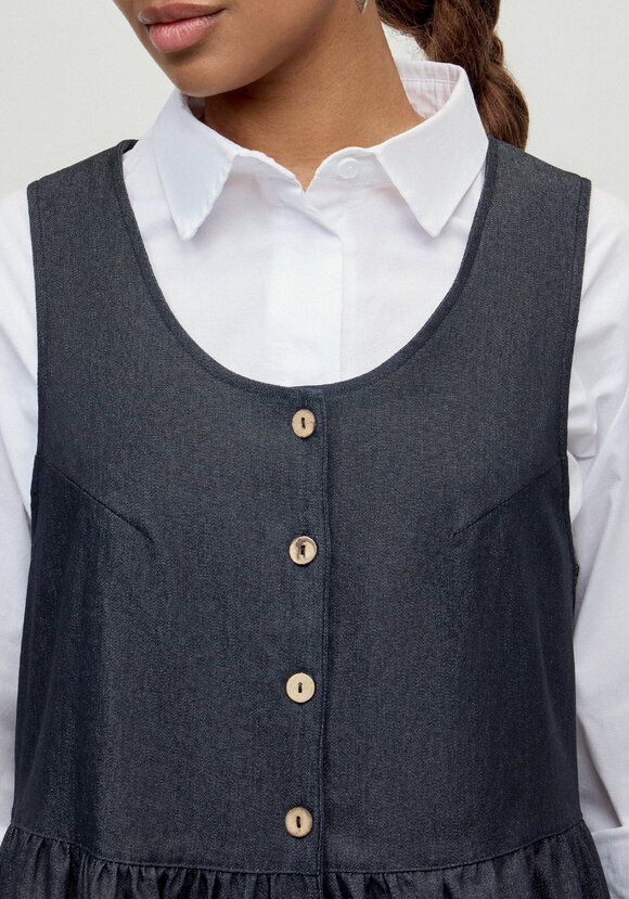 Сарафан оверсайз с отрезной линией талии шир.  580, рис. 5