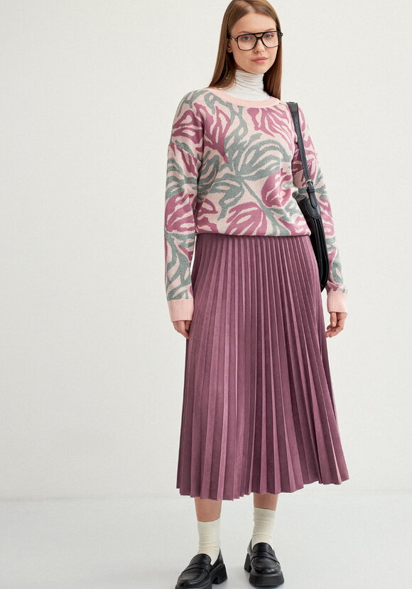 Юбка плиссированная на резинке трикотажная шир.  580, рис. 7