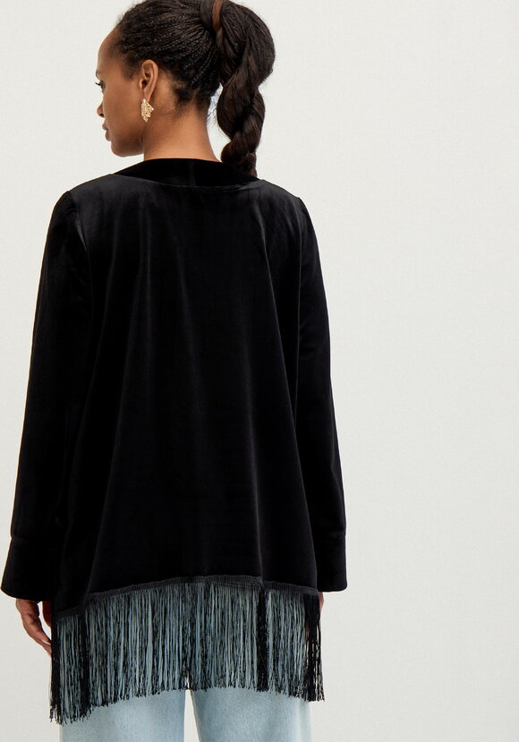 Кардиган с бахромой Мелани шир.  580, рис. 11