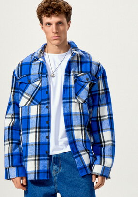 Рубашка в крупную клетку