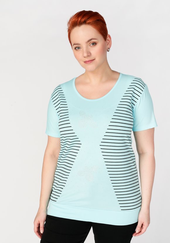 Блуза с принтом Агнес шир.  580, рис. 1