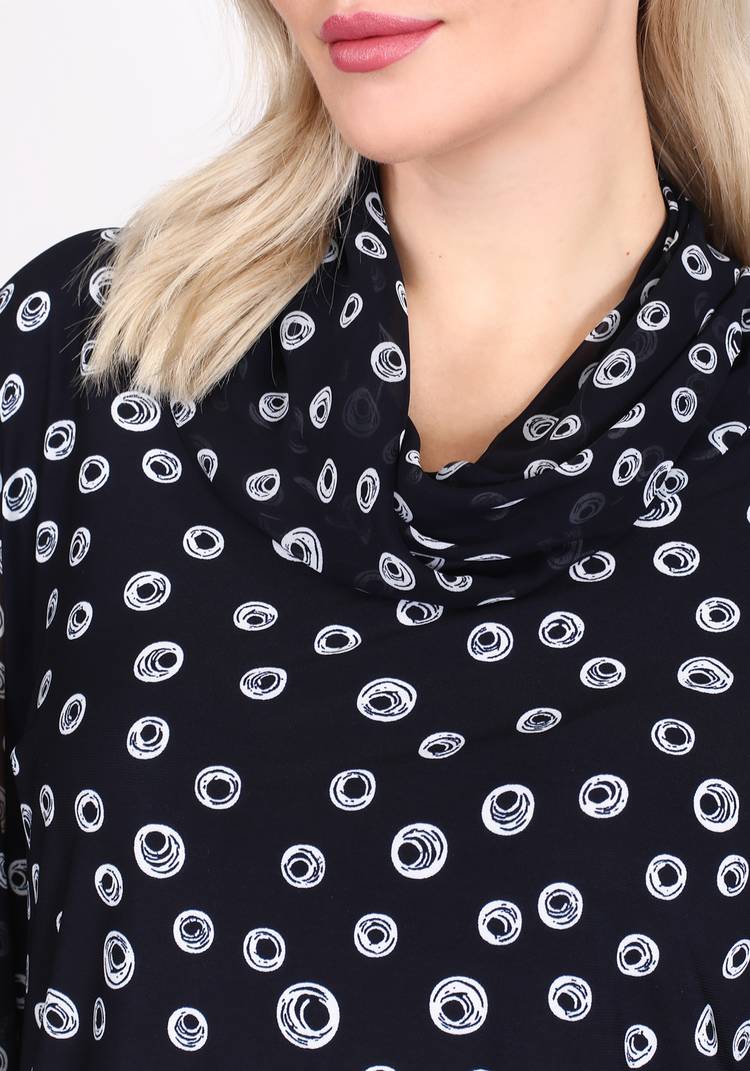 Блуза с воротом хомут шир.  750, рис. 9